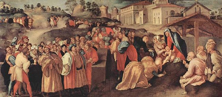 Jacopo Pontormo Anbetung der Heiligen Drei Konige